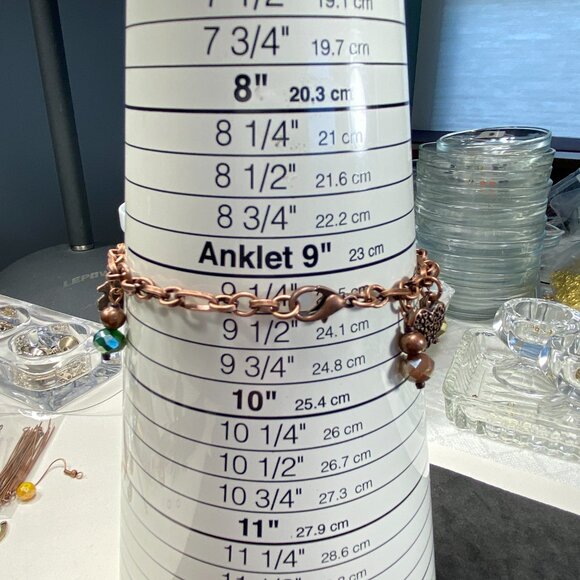 8pc Avante Jewelry COLLECTION Necklace Earrings Bracelets Coppertone Beads Chain - Picture 12 of 15